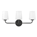 Hinkley H853453BK Black 3 Bulb Bathroom Light