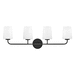 Hinkley H853454BK Black 4 or more Bulb Bathroom Light