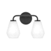 Hinkley H85502BK Black 2 Bulb Bathroom Light