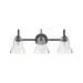 Hinkley H85563BK Black 3 Bulb Bathroom Light