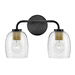Hinkley H85012BK Black 2 Bulb Bathroom Light