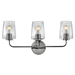 Hinkley H853453CMCL Chrome 3 Bulb Bathroom Light