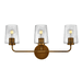 Hinkley H853453HBCL Heritage Brass 3 Bulb Bathroom Light