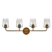 Hinkley H853454HBCL Heritage Brass 4 or more Bulb Bathroom Light