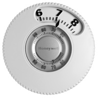  The Round Non-Programmable Thermostat - Premier White