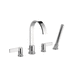 Isenberg I1452400CP Chrome Deck Mount Tub Faucet With Handshower