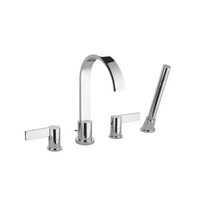  Serie 145 Deck Mount With Handshower Tub Faucet - Chrome