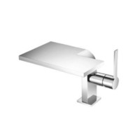  Cascade Single Hole Bathroom Faucet - Chrome