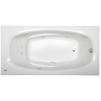  Amiga 72"x 36" Whirlpool Bath - White