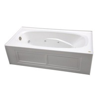  Amiga 72"x 36" Whirlpool Bath - White