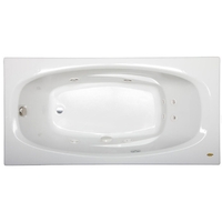  Amiga 72"x 36" Whirlpool Bath - White