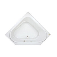  Capella 60" Corner Whirlpool Bath - White