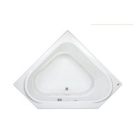  Capella 60" Corner Whirlpool Bath - White