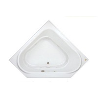  Capella 60" Corner Whirlpool Bath - White