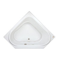  Capella 60" Corner Whirlpool Bath - White