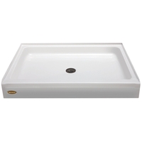  Cayman Single Threshold 48'' and Larger Shower Base - White