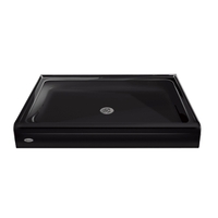  Cayman Single Threshold 48'' and Larger Shower Base - Black