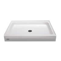  Cayman Single Threshold 48'' and Larger Shower Base - White
