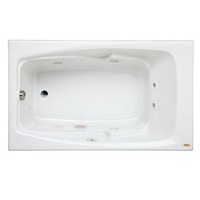  Cetra 60'' x 36'' Whirlpool Bath - White