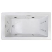  Elara 66" Whirlpool Bath - White / White