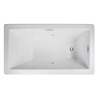  Elara 66" Whirlpool Bath - White / White