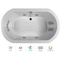  Anza 72" x 42" Combination Tub - White