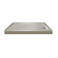  Cayman Single Threshold 48'' and Larger Shower Base - Almond