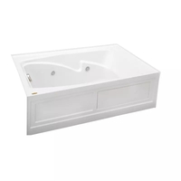  Cetra 60'' x 36'' Whirlpool Bath - White