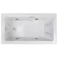  Elara 72" x 42" Whirlpool Bath - White / Chrome