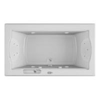  Fuzion 72" x 42" Whirlpool Bath - White