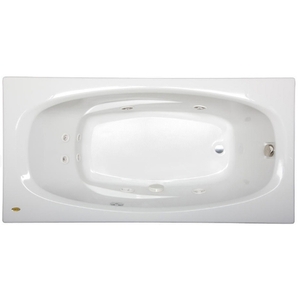 JAMS7236WLR2CHW Amiga 72"x 36" Whirlpool Bath - White