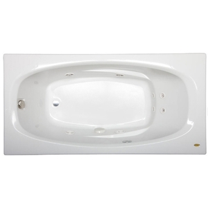 JAMS7236WRL2CHW Amiga 72"x 36" Whirlpool Bath - White