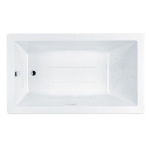 JELA7236CLR5CHWC Elara 72" x 36" Air Tub - White / Chrome