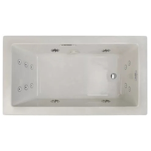 JELA7242WRL2HXYC Elara 72" x 42" Whirlpool Bath - Oyster / Chrome