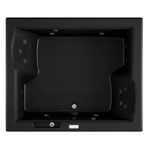 JFUZ7260CCR4CWB Fuzion Unique Size Whirlpool Bath - Black