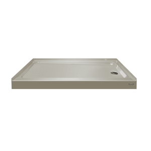 CAY6032SRXXXXA Cayman Single Threshold 48'' and Larger Shower Base - Almond