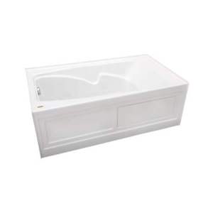 JCTS6032WLR2HXW Cetra 60'' x 32'' Whirlpool Bath - White