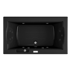 JFUZ7242CCR4CWB Fuzion 72" x 42" Whirlpool Bath - Black