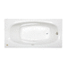 Jacuzzi JAMS7236ARL2XXY Oyster 72" x 36" Air Tub