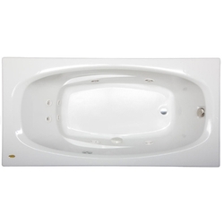 JAMS7236WLR2CHY Amiga 72"x 36" Whirlpool Bath - Oyster