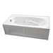 Jacuzzi JAMS7236WLR2HXW White 72" x 36" Whirlpool Bath