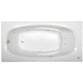 Jacuzzi JAMS7236WRL2CHW White 72" x 36" Whirlpool Bath