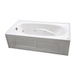 Jacuzzi JAMS7236WRL2HXY Oyster 72" x 36" Whirlpool Bath