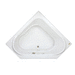 Jacuzzi JCAP6060WCR2HXY Oyster 60" Corner Whirlpool Bath