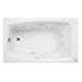 Jacuzzi JCET6032WLR2HXB Black 60'' x 32'' Whirlpool Bath