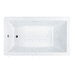 Jacuzzi JELA6636WLR4CPWW White / White 66" Whirlpool Bath