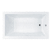 Jacuzzi JELA7236ARL4CXW White 72" x 36" Air Tub