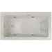 Jacuzzi JELA7236WLR2HXYC Oyster / Chrome 72" x 36" Whirlpool Bath