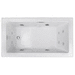 Jacuzzi JELL6032WLR2HXWC White / Chrome 60'' x 32'' Whirlpool Bath