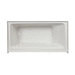 Jacuzzi JJ1S6036BLXXRSW White 60'' x 36'' Soaking Tub